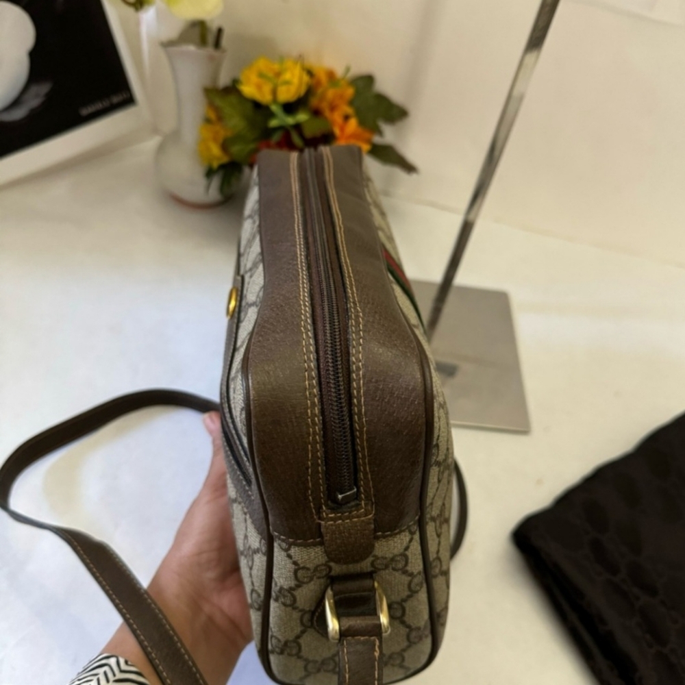 GUCCI Ophidia GG Canvas Small Camera Bag - Picture 10 of 14